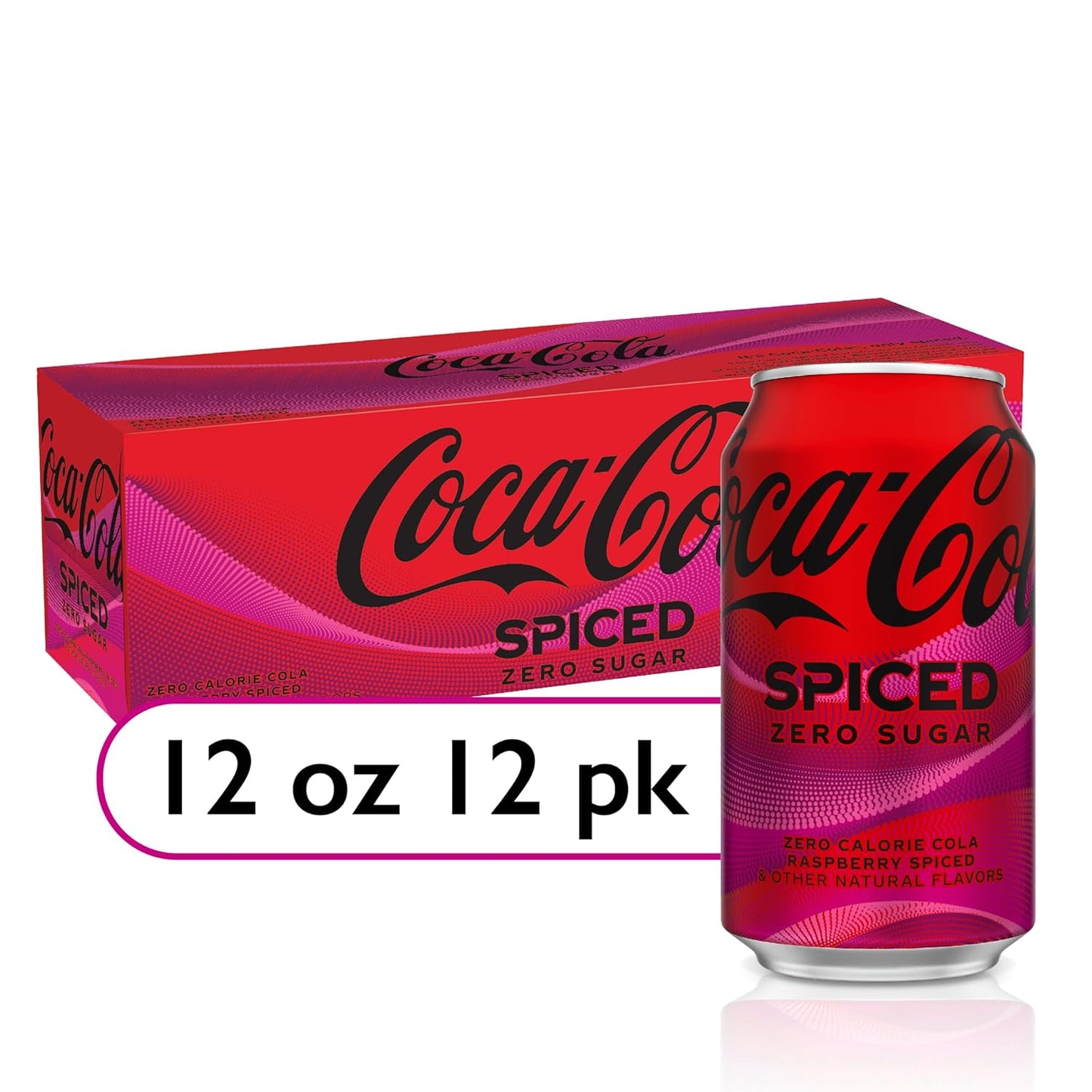 Coca Cola Zero Sugar Spiced Raspberry 12oz 12pk