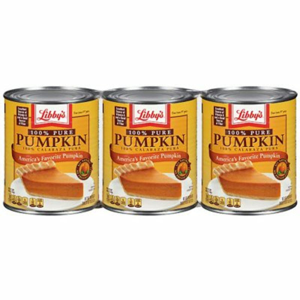 Libby's Pumpkin Pure Pumpkin 3-29 oz (3 x 822g)