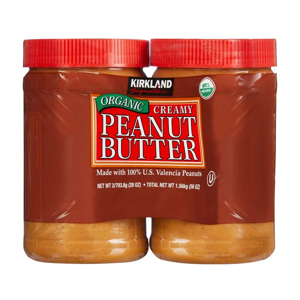 Kirkland Signature Organic Peanut Butter, 28 oz, 2-count ( 1.56 Kg )