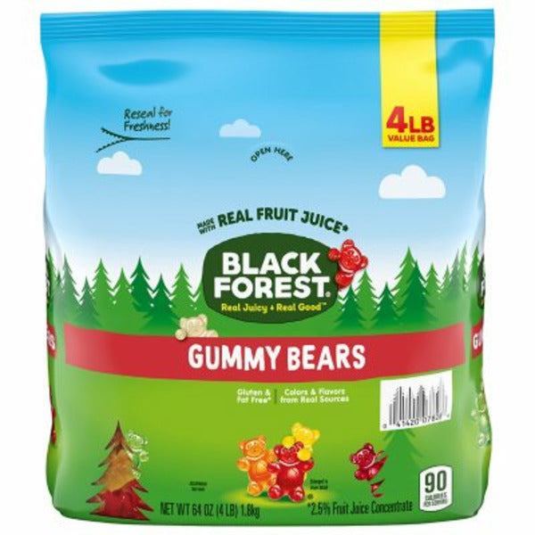 Black Forest Gummy Bears, Value Bag 64 oz 1814g