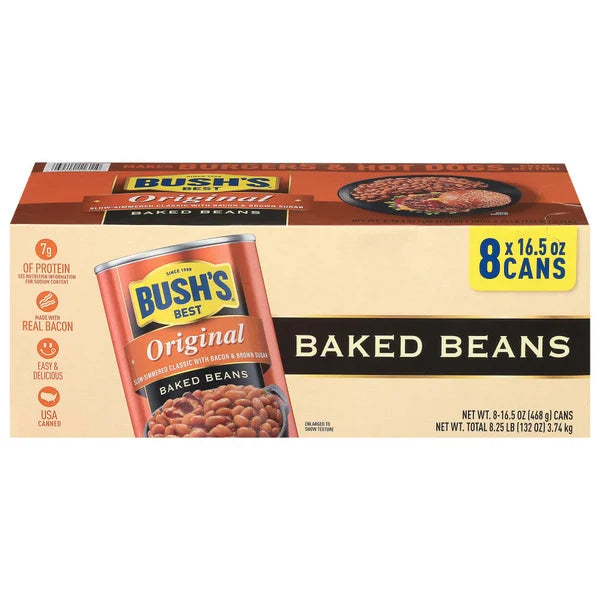 Bush's Best Original Baked Beans 8cans 3.74 kg