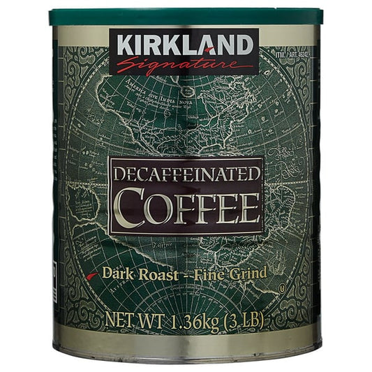 Kirkland Signature Decaffeinated Coffee, Dark Roast, 3 lbs