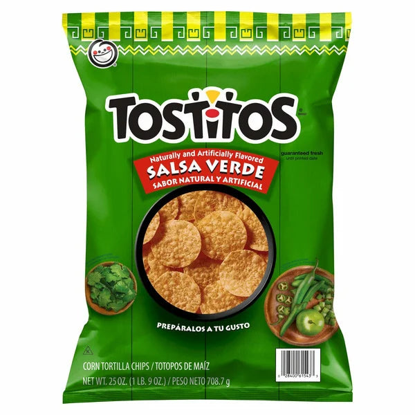 Tostitos Salsa Verde Chips, 25 oz (708g)