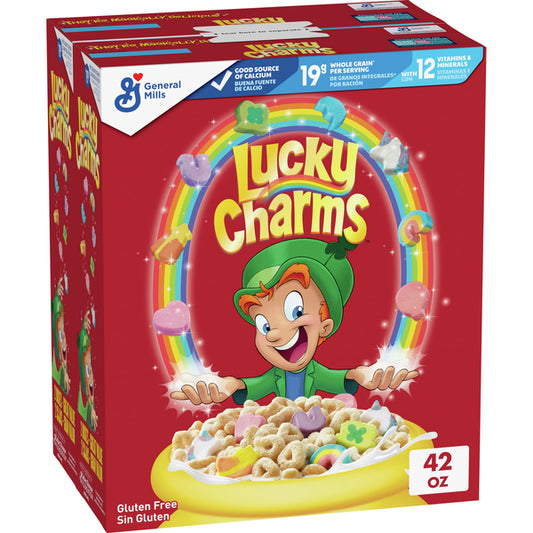 Lucky Charms Gluten Free Breakfast Cereal with Marshmallows 46 oz