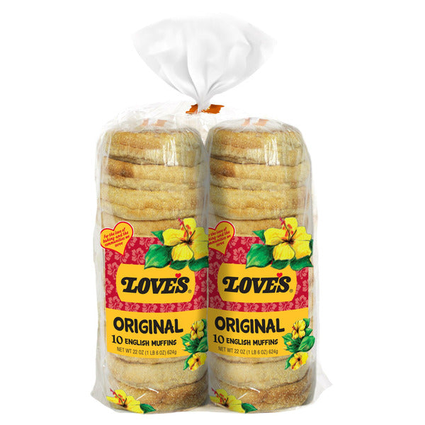 Love's Original English Muffins, 22 oz, 2-count