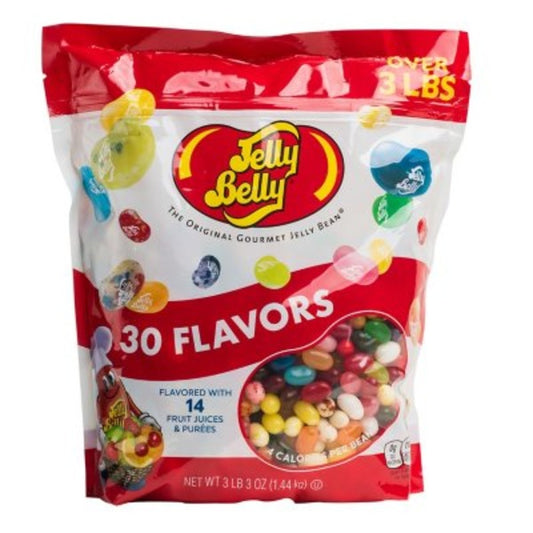 Jelly Belly Original Gourmet Beans 30 Flavors Gluten Free 3 Lb 1.36Kg