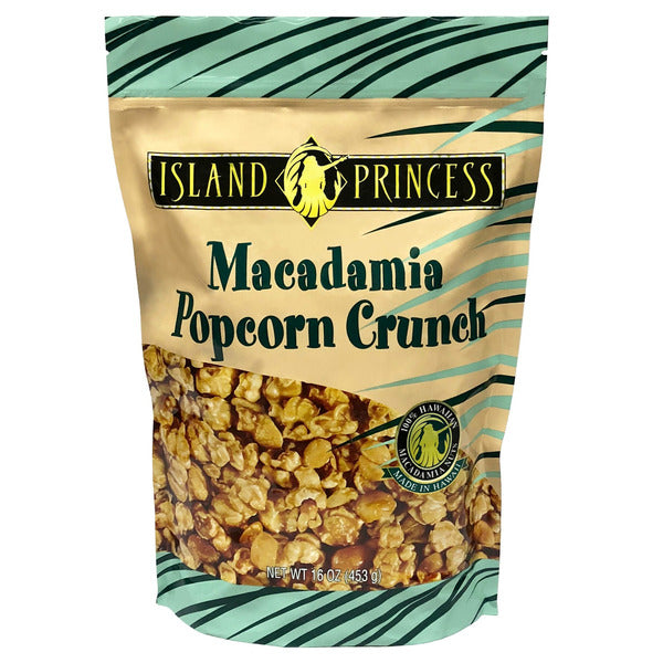 Island Princess Macadamia Popcorn Crunch, 16 oz (453g)