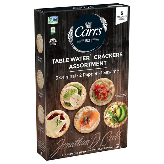 Carr's Table Water Crackers, Variety Pack, 25.5 oz (720g)