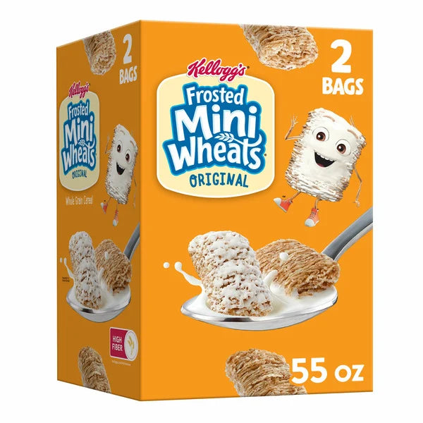 Kellogg's Frosted Mini-Wheats Bite Size Whole Grain Cereal (1.55kg)