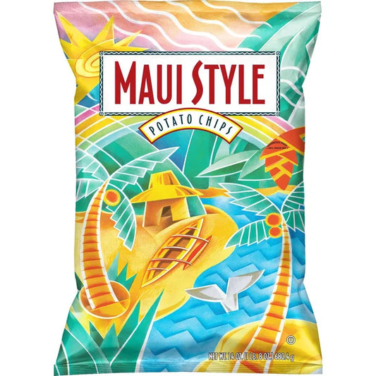 Frito Lay Maui Style Potato Chips, 24 oz