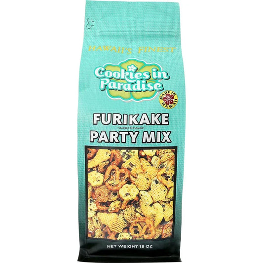 Hawaii's Finest Cookies In Paradise Furikake, Party Mix, 18 oz ( 510g )