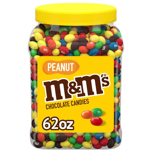 M&M'S Chocolate Candy Pantry, 3.87 Pound, Peanut, 124 Oz