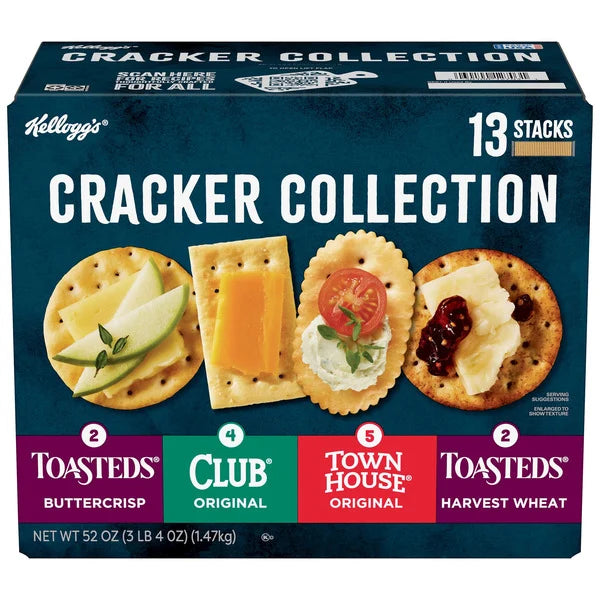 Kellogg's Cracker Collection, Variety Pack, 13 Stacks (1.47 Kg )