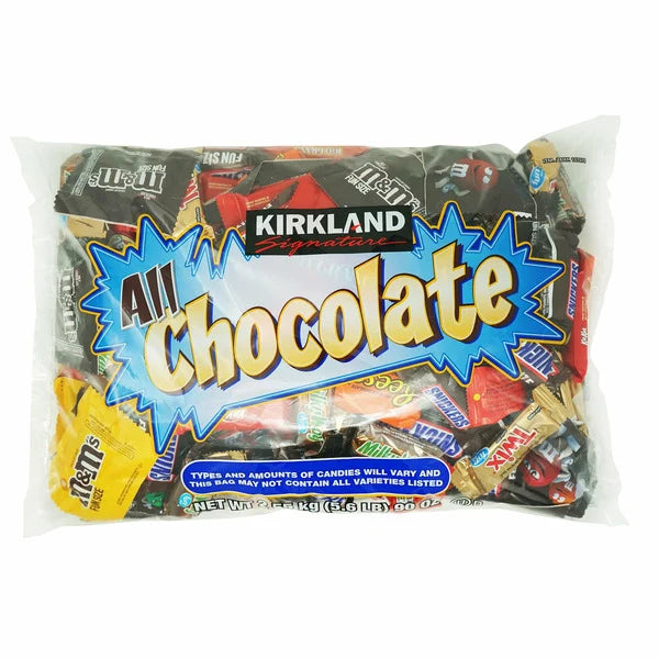 Kirkland Signature All Chocolate Bag Variety, 5.6 lbs 150 ct (5.5kg )