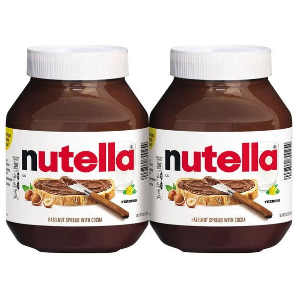 Nutella Hazelnut Spread with Cocoa, 33.5 oz, 2-count (1.5 Kg)