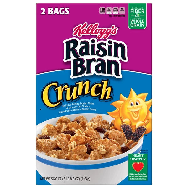 Kellogg's Raisin Bran Crunch, 56.6 oz (1.6 kg)